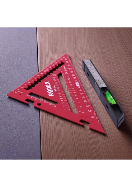 Alüminyum Üçgen Cetvel Marangoz Gönye Metal Gövde Açılı Ölçüm Ahşap Hassas Gönye 170 mm 17 cm modelleri