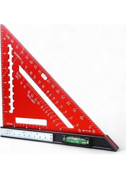 Alüminyum Üçgen Cetvel Marangoz Gönye Metal Gövde Açılı Ölçüm Ahşap Hassas Gönye 170 mm 17 cm fırsatları
