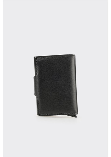 Siyah Deri Erkek Kartlık modelleri