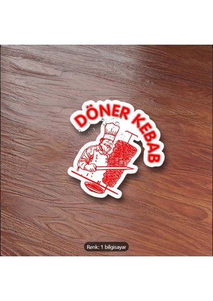 Döner Kebab Sticker – Türk Mutfağı Temalı Araba & Laptop Çıkartması
