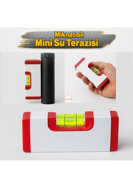 Mıknatıslı Mini Su Terazisi Küçük Hassas El Tipi Inşaat Montaj Terazisi 120 mm 12 cm fiyatları