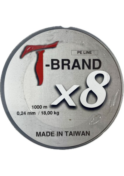 T-Brand 8x 0,24MM 1000 Metre İp Misina