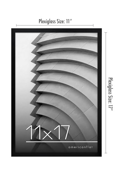 Siyah 11X17 Resim Çerçevesi - Parlak Pleksiglaslı Ince Bordürlü Fotoğraf Çerçevesi - Yatay Veya Dikey Görüntü Formatı Için Asma Donanımlı Duvar Resim Çerçevesi modelleri