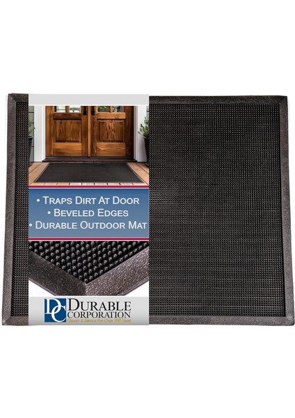 Dayanıklı, Kauçuk, Parmak Ucu, Dış Mekanlar Için, 24 Inç x 32 Inç, Siyah, 1