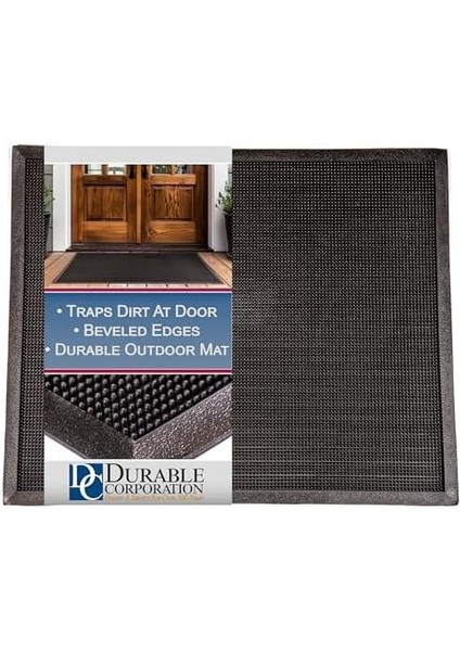 Dayanıklı, Kauçuk, Parmak Ucu, Dış Mekanlar Için, 24 Inç x 32 Inç, Siyah, 1 modelleri