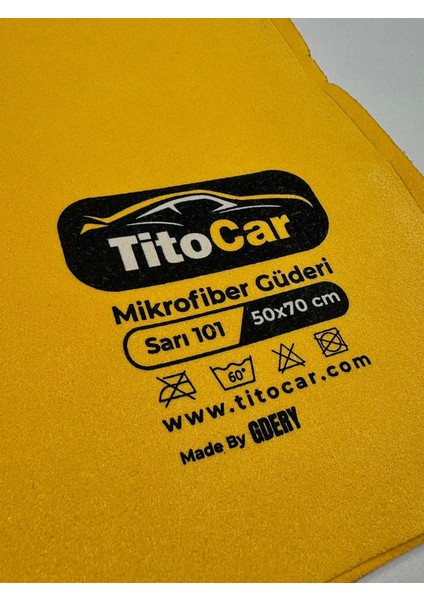 Mikrofiber Güderi Bez Sarı 101 50X70 cm