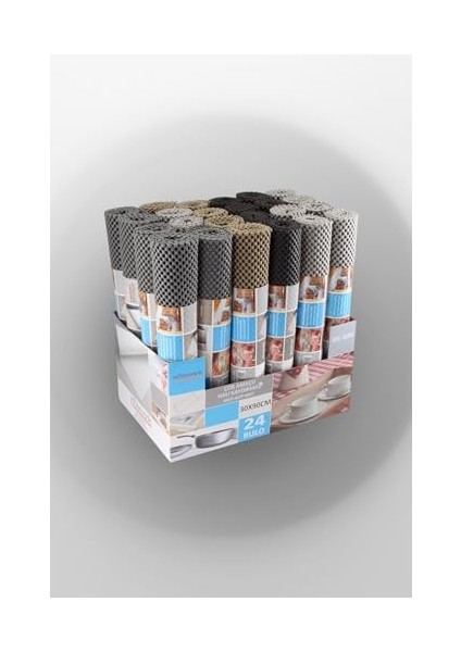 Mark Anti - Slip Mat 30 x 90 cm 2 Adet Örme Desen Halı Kaydırmaz, Siyah (2 Adet) fiyatları