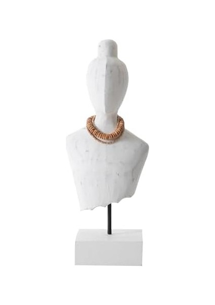 Concept Lady Büst I Biblo Beyaz 18X12X43CM modelleri