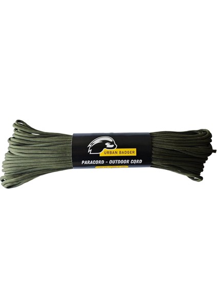 Badger Haki Paracord Hayatta Kalma Ipi, 30M - 300KG, Dayanıklı Kamp Ekipmanları, Kamp Aksesuarları