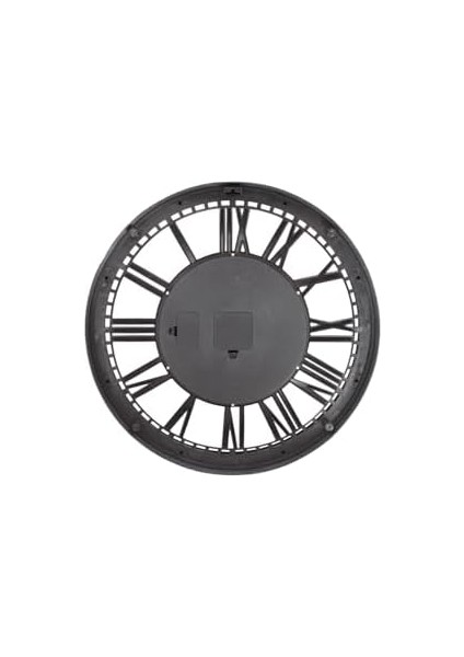 Mark Premium Serisi Antik Eskitme Şeffaf Kadranlı Döner Çarklı 50 Santimetre Ev ve Ofis Duvar Saati, Roma Rakamlı, Siyah fiyatları