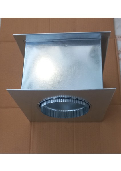 Isı Yalıtımlı Yanmaz Boru Baca Çıkışı (Ağaç Ev, Konteyner Için) 130 mm Çap