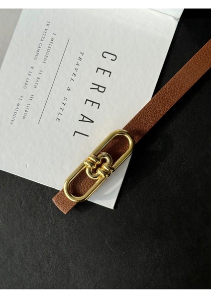 Gold Toka Detaylı Kadın Kemer modelleri