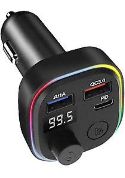 Araç Bluetooth 5.1 Fm Transmitter Cihazı Araba Müzik Mp3 Çalar Oto Çakmaklık 30W Hızlı Şarj Aleti fiyatları
