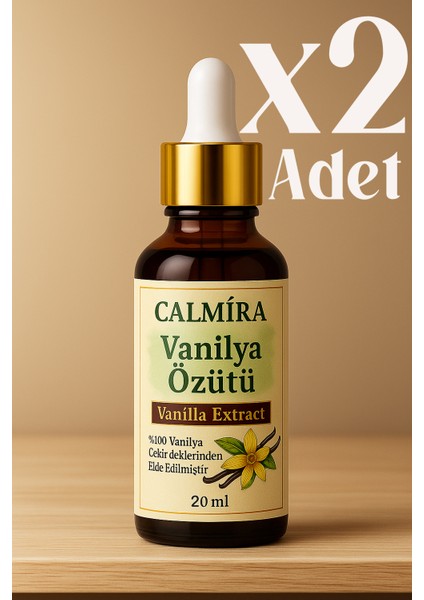 Vanilya Özütü Ekstraktı 20 ml X 2 Adet