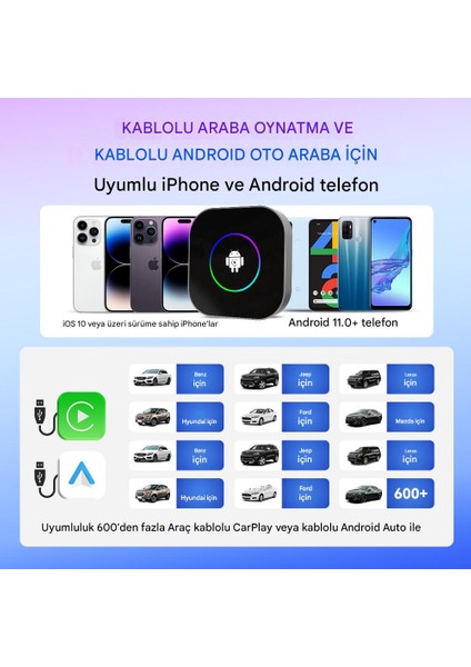 Tbox S2 4gb Ram + 64G Rom Android 13.0 Carplay & Android Auto Youtube Netflix Google Playstore Dahili Gps Snapdragon Cpu SM6115 fırsatları