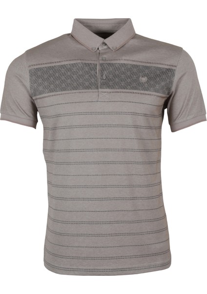 Erkek Tişört Polo Yaka Normal Kesim Desenli RAR01321