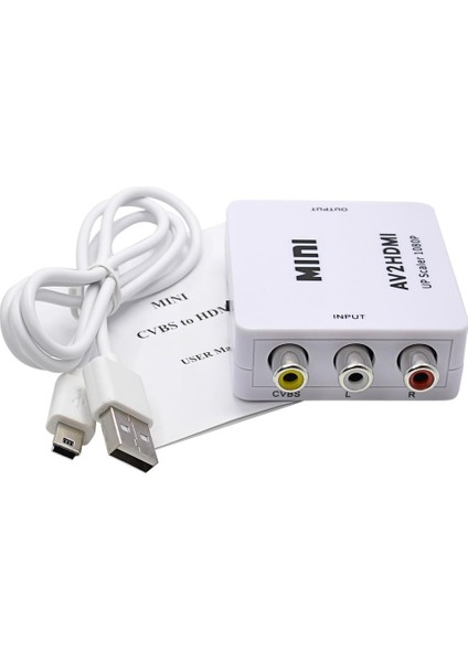 5345 Rca Av To Hdmı Çevirici Dönüştürücü Adaptör Rca Ve Scart Portlu Cihazları Artık Rahatlıkla Hdmı Portu Olan Cihazlara Bağlayabilirsiniz.