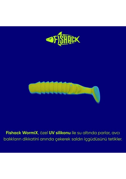 Silikon Kurt Yem - 1,5g 45MM - Fishack Wormix - 10 Adet - Uv Silikon - Limon fiyatları