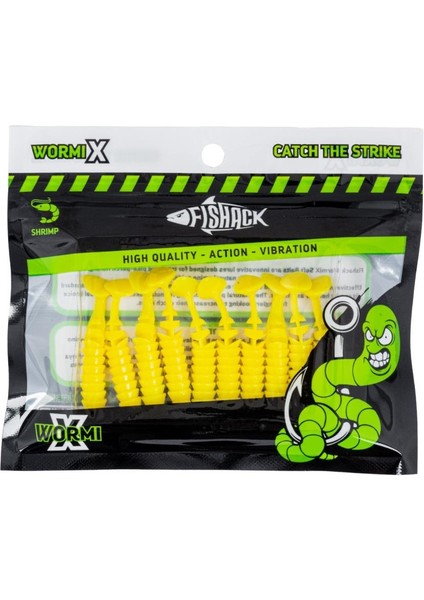 Silikon Kurt Yem - 1,5g 45MM - Fishack Wormix - 10 Adet - Uv Silikon - Limon indirimleri