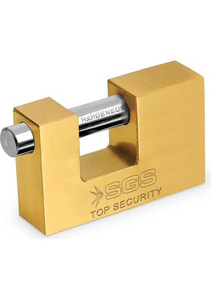 Asma Kilit Kayar Milli Sarı Kaplama 80MM