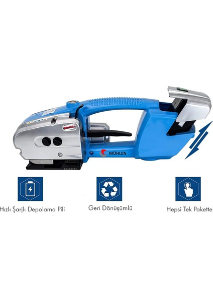 Spider S700 Bataryalı Paket Çemberleme Makinesi