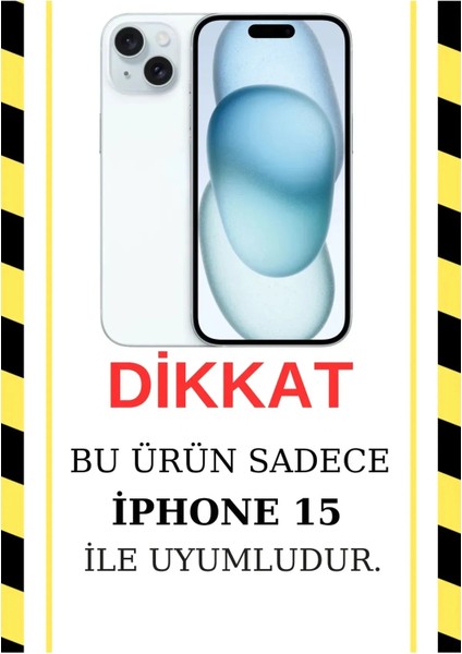 İphone 15 Uyumlu Minik Papatyalar Desenli Şeffaf Silikon Kılıf fiyatları