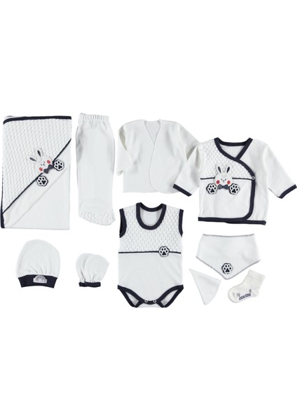 10'lu Zıbın Seti Hastane Çıkışı 0-3 Ay Lüks Set
