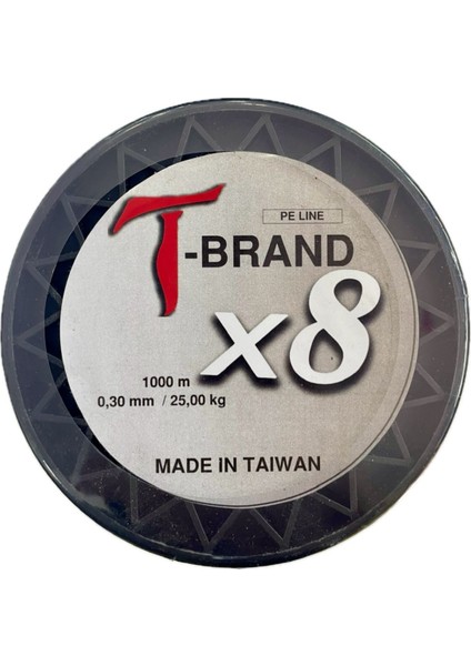 T-Brand 8x 0,30 mm 1000 Metre Ip Misina