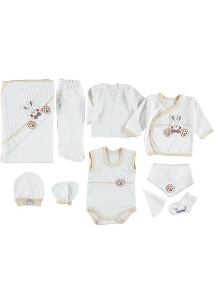 10'lu Zıbın Seti Hastane Çıkışı 0-3 Ay Lüks Set