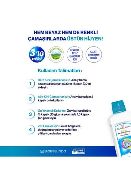 3 Etkili Sıvı Matik Deterjan 700 ml modelleri