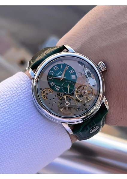 Rms Romanson Otomatik Iç Fonksiyonları Aktif Akar Saniye Kapalı Klips Erkek Kol Saati ERMS.1551.11 modelleri