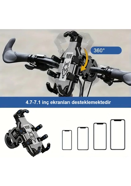 Titreşim Modüllü Motosiklet Telefon Tutucu modelleri