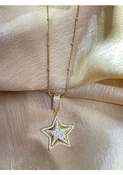 Vip Yıldız Kolye Özel Zincirli