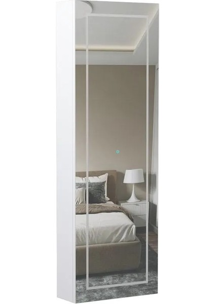 PARİS BEYAZ LEDLİ BEYAZ GÖVDELİ TAKI DOLABI fiyatları