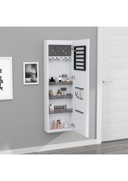 PARİS BEYAZ LEDLİ BEYAZ GÖVDELİ TAKI DOLABI modelleri