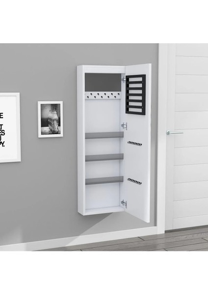 PARİS BEYAZ LEDLİ BEYAZ GÖVDELİ TAKI DOLABI fırsatları