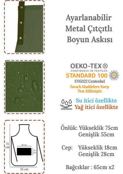 Mutfak Önlüğü Seti 2'li Siyah Kırmızı Leke Tutmaz Su Itici Kumaş Solmaz Baskı Ay Güneş Çeyiz Önlük modelleri