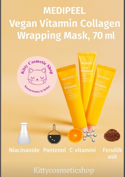 Vegan Vitamin Collagen Wrapping Mask, 70 ml