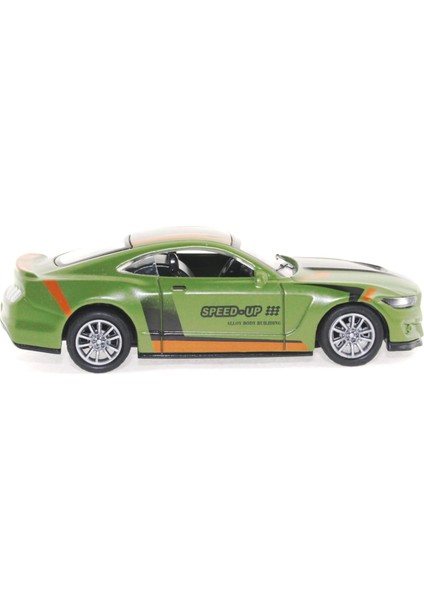 Die Cast Çek Bırak Metal Yeşil Yarış Arabası modelleri