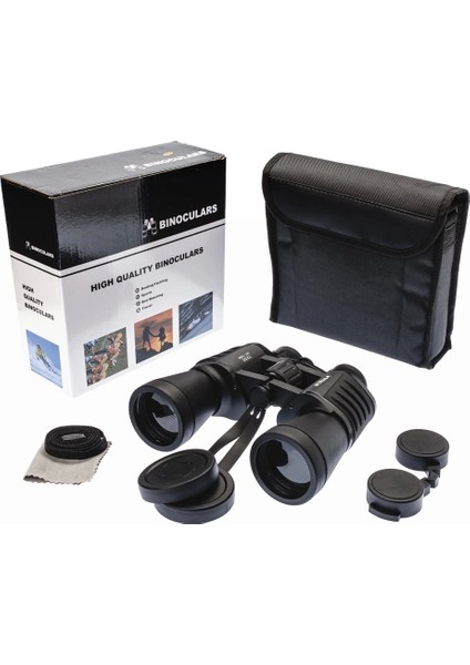 Bfs 7X50 – Geniş Ön Mercekli Profesyonel El Dürbünü – 1000M/56M – Siyah V2