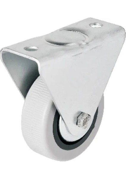 106 - 50 mm Sabit Kapaklı Gri Pvc Teker