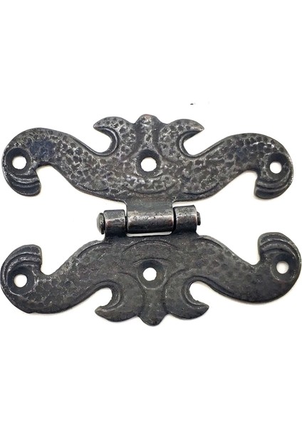 Antika Tarz Dekoratif Pirinç Kelebek Menteşe - 63X45 Mm, Oksit