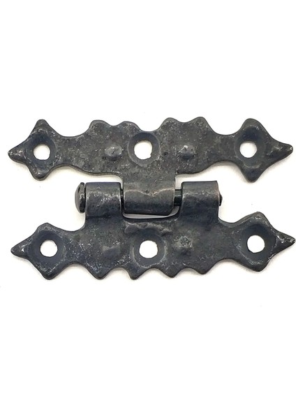 Antika Tarz Dekoratif Pirinç Yıldız Menteşe - 63X36 Mm, Oksit