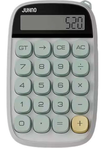 Sevimli Kare Tuşlu 10 Haneli Ldc Ekran Hesap Makinası Yeşil
