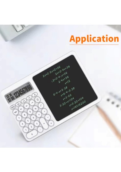 Çok Amaçlı Digital Hesap Makinesi LCD Ekran Yazma Tableti Ofis Okul Için Silinebilir El Yazısı Not Defteri modelleri