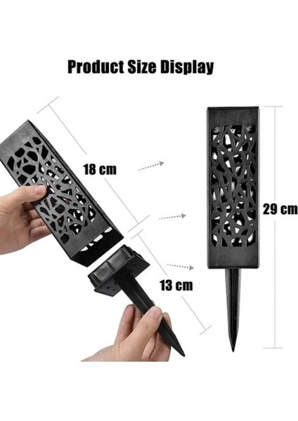 Dekoratif Solar Güneş Enerjili Bahçe Aydınlatması Yürüyüş Yolu Seti ( 6 Adet ) modelleri