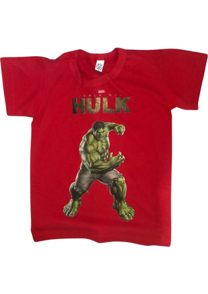 Hulk Erkek Çocuk Baskılı Tişört