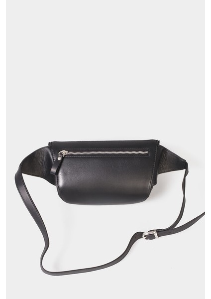 Siyah Hakiki Deri Capitone Baskılı Kuşaklı Unisex Bel Çantası - GRD250816WT255 fiyatları