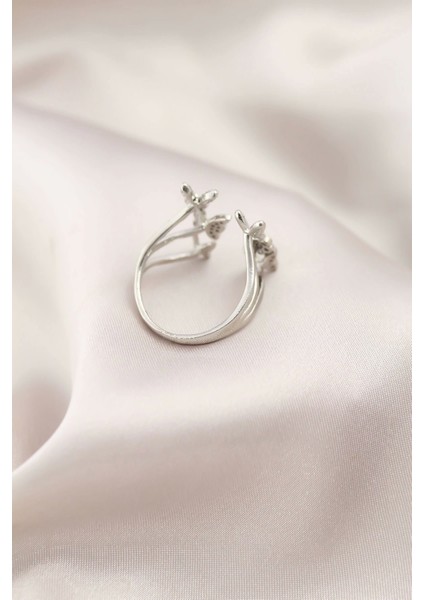 Bfs Gümüş Renk Metal Kelebek Model Kadın Yüzük fiyatları