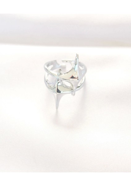 Bfs Yıldız Model Silver Renk Ayarlanabilir Yüzük fiyatları